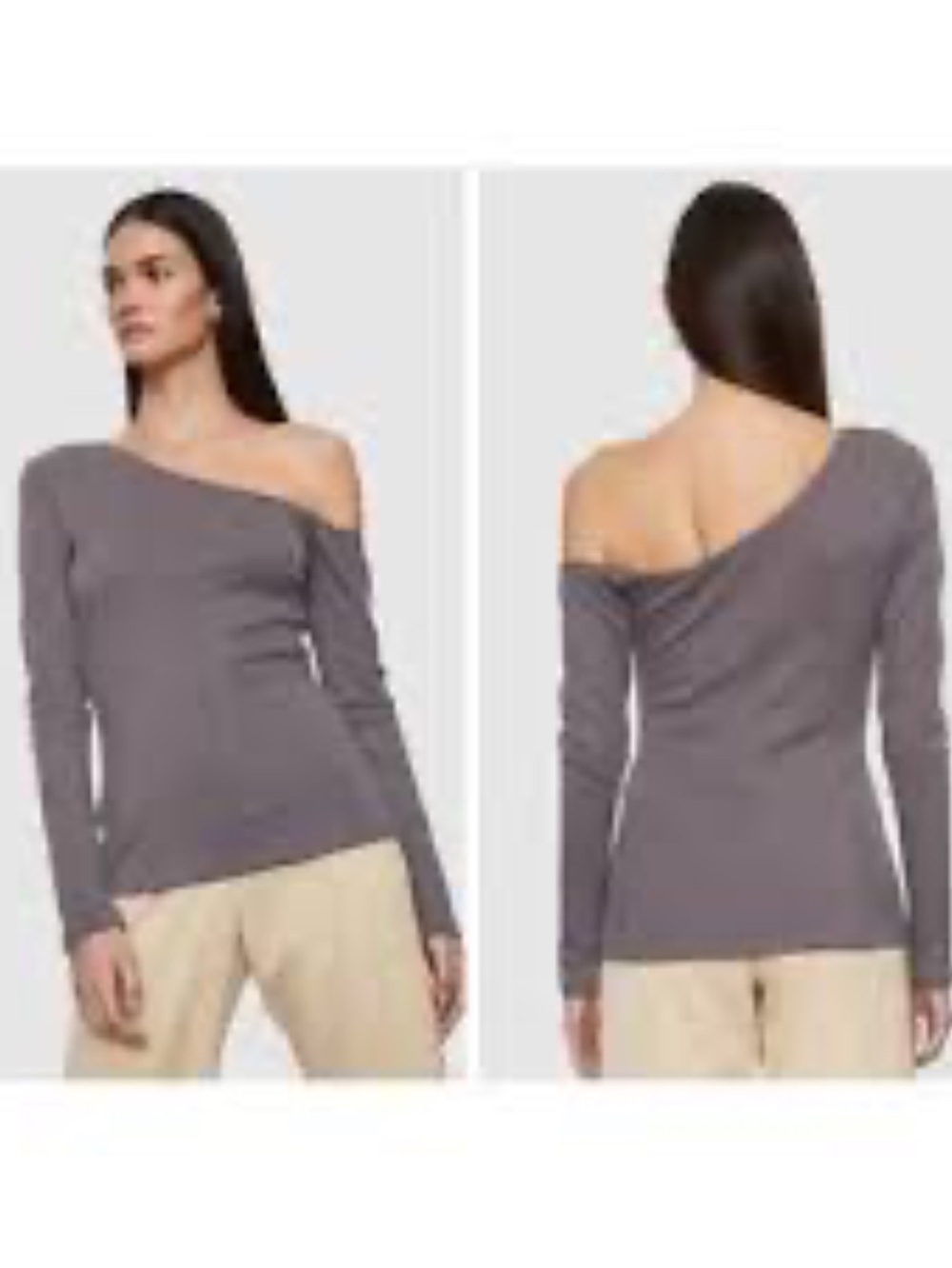 ATOIR The Off Side Top Long Sleeve Gray Size US4